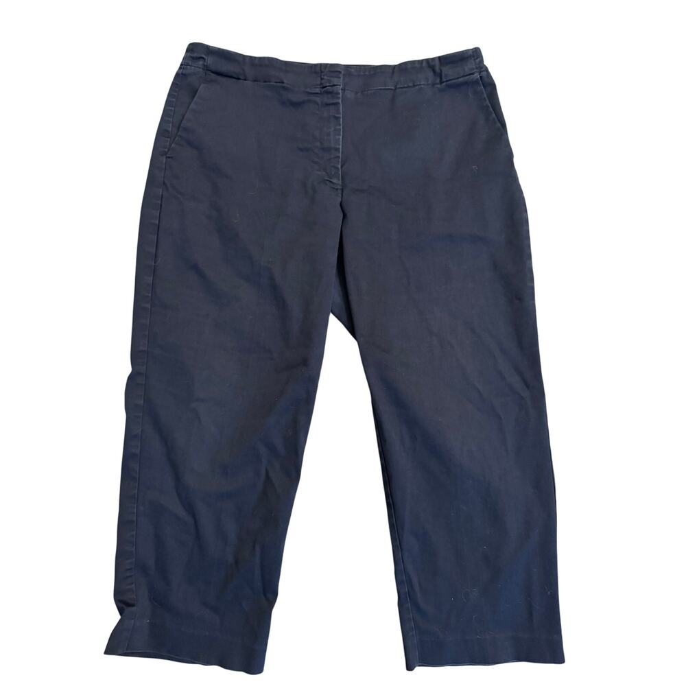 Elemental Stretch Navy Blue Pants Size 16 Mid-Rise Straight Leg